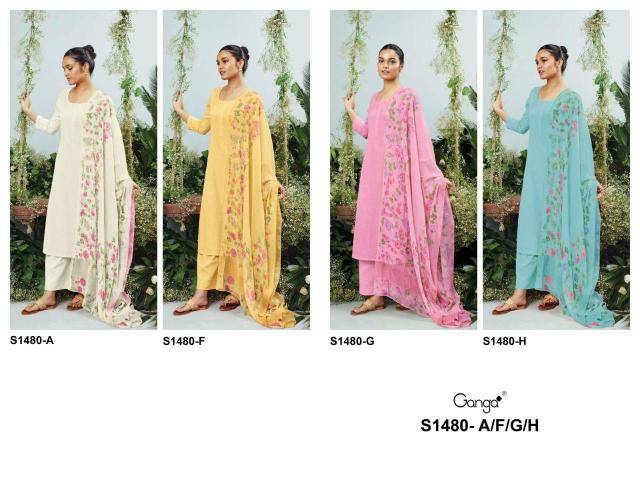 Ganga ora 1480 Dress material suppliers in Surat